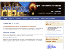 Tablet Screenshot of coastlineelectric.com